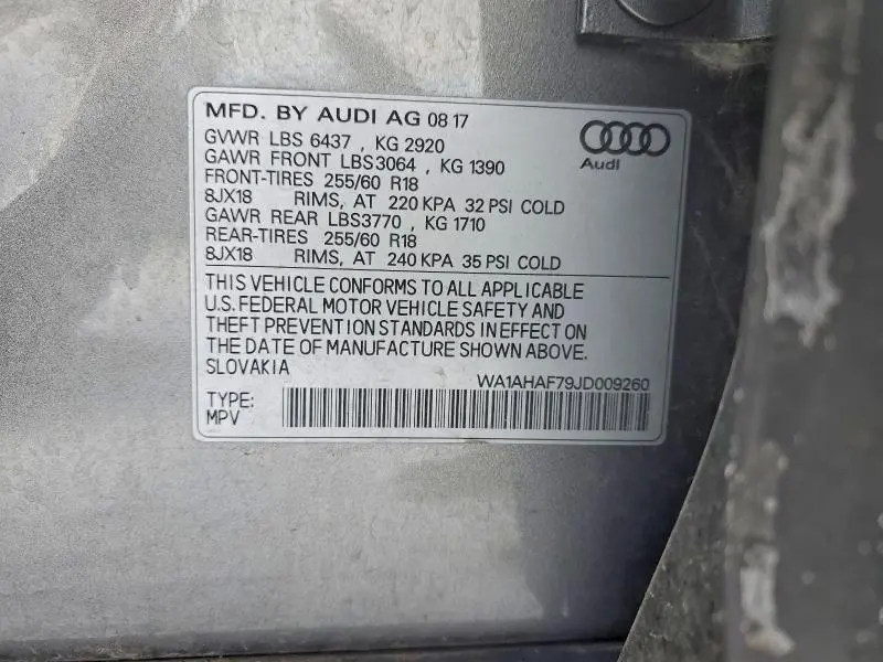 2018 AUDI Q7 PREMIUM  