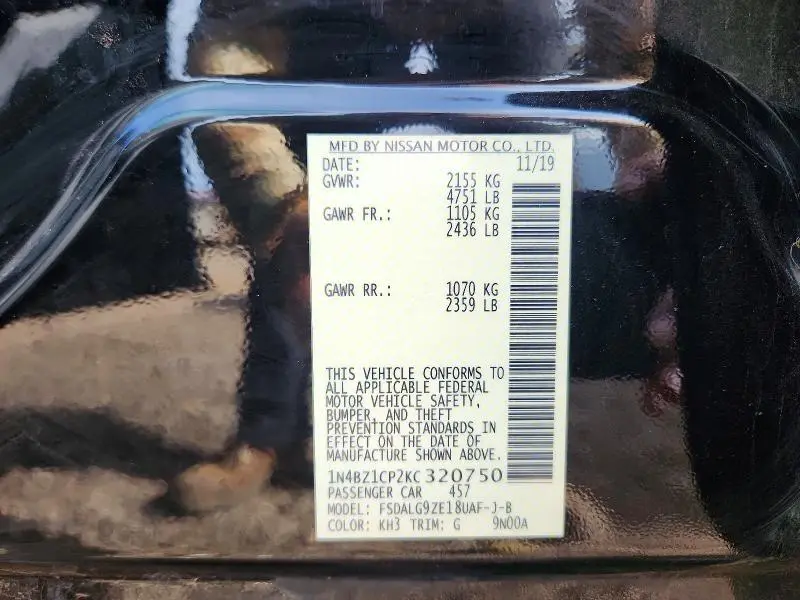 2019 NISSAN LEAF SL PLUS  