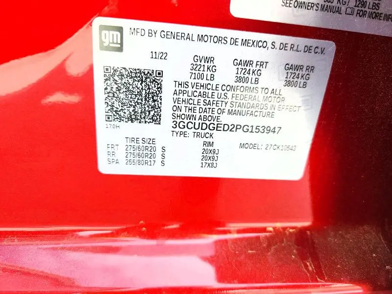2023 CHEVROLET SILVERADO K1500 LTZ  