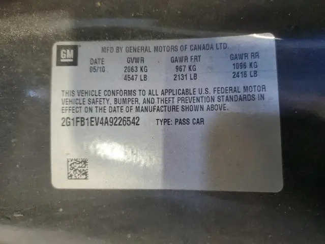 2010 CHEVROLET CAMARO LT