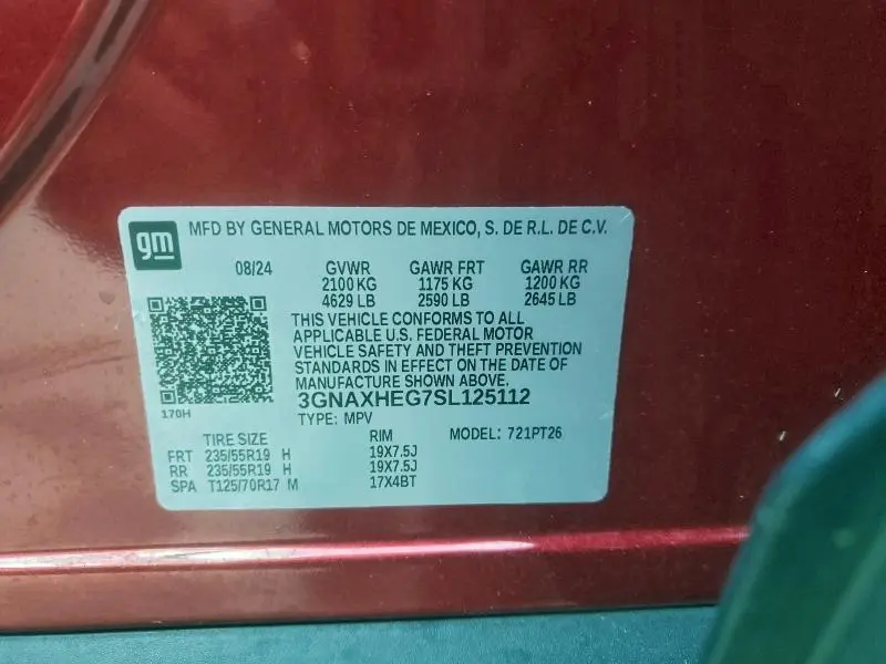 2025 CHEVROLET EQUINOX LT  