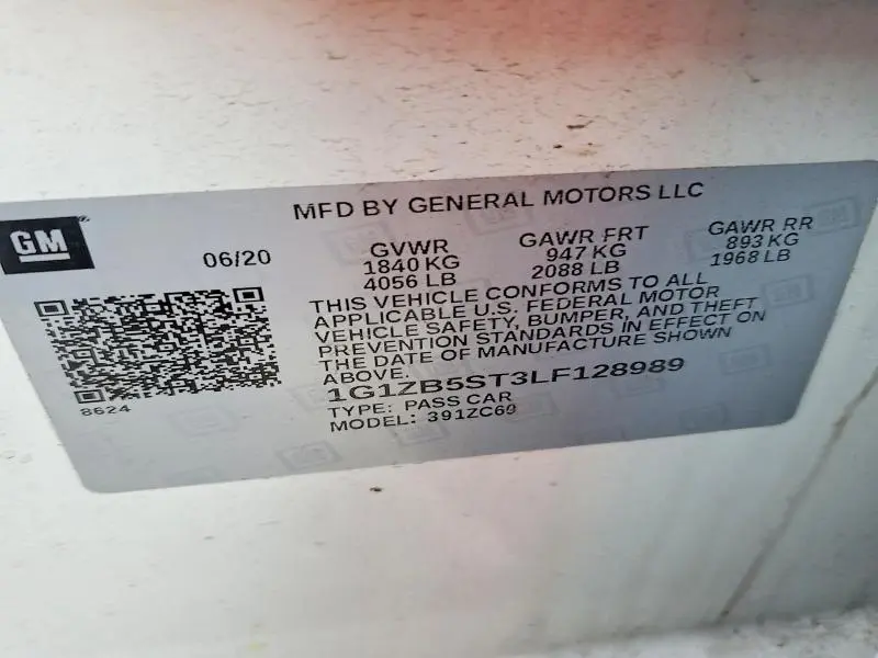 2020 CHEVROLET MALIBU LS  