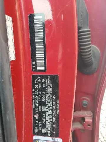 2021 KIA FORTE FE  