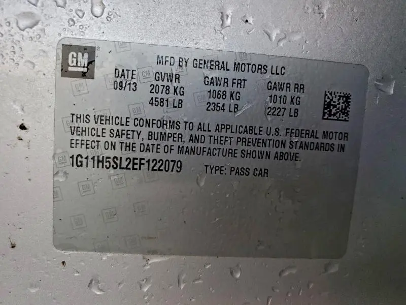 2014 CHEVROLET MALIBU LTZ  