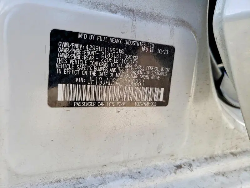 2014 SUBARU IMPREZA PREMIUM  