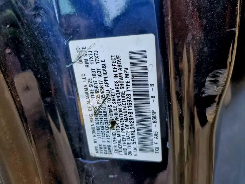 2015 HONDA ODYSSEY LX  