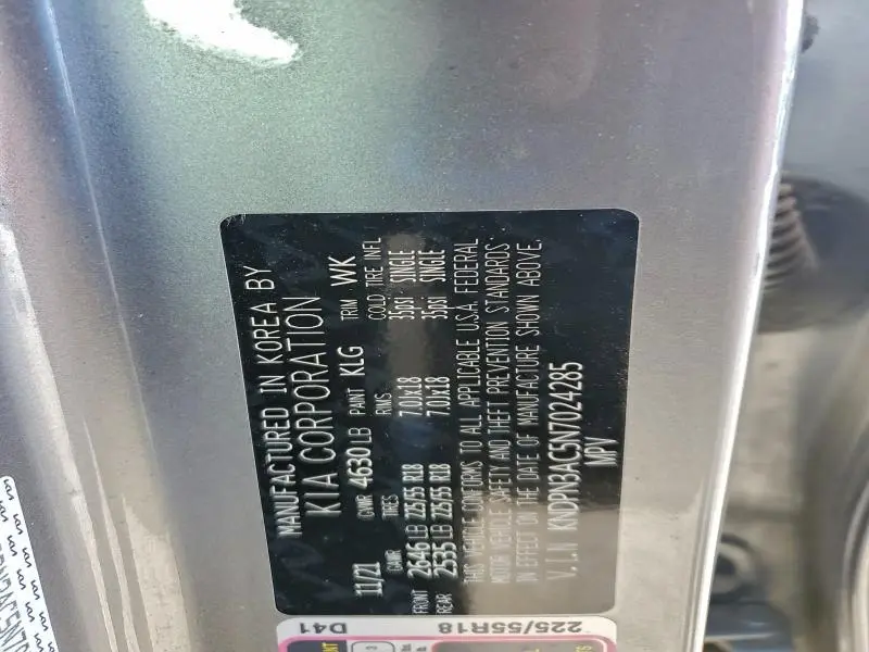 2022 KIA SPORTAGE EX  