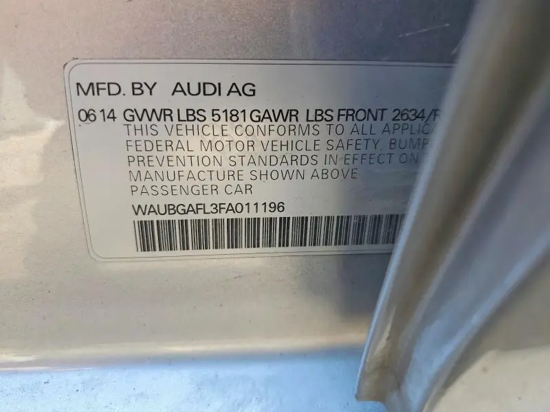 2015 AUDI S4 PREMIUM PLUS  