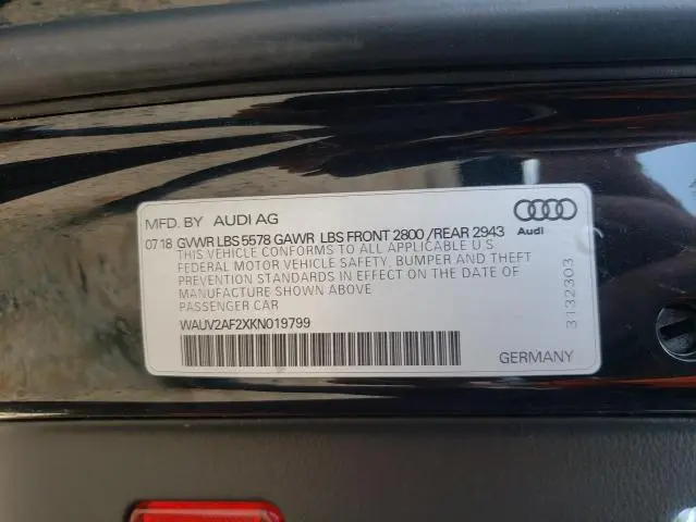 2019 AUDI A7 PRESTIGE S-LINE  