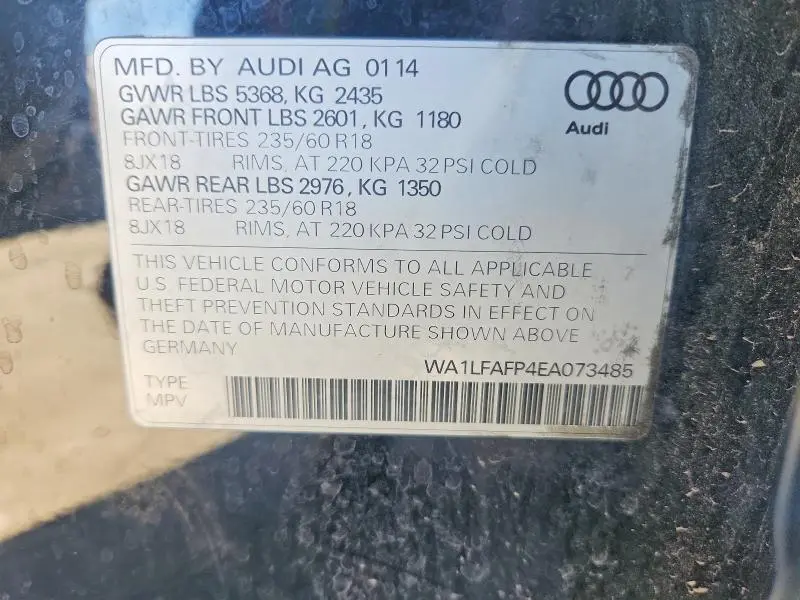 2014 AUDI Q5 PREMIUM PLUS  