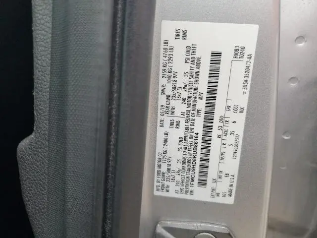 2019 FORD ESCAPE SEL