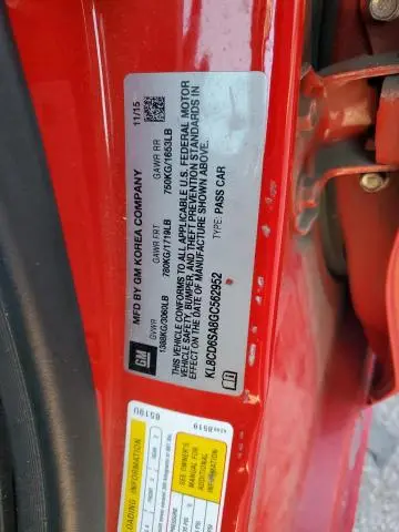 2016 CHEVROLET SPARK 1LT  