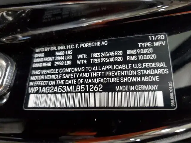 2021 PORSCHE MACAN GTS  