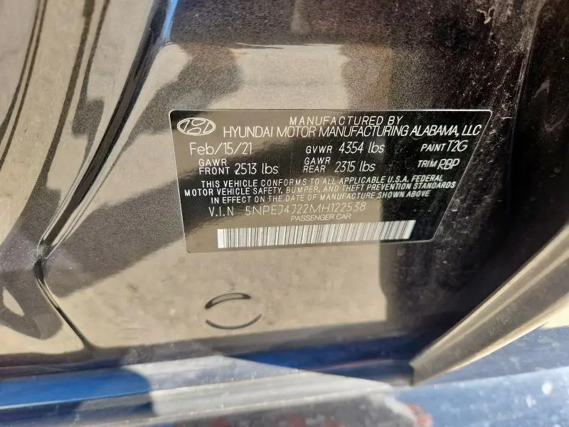 2021 HYUNDAI SONATA SEL PLUS  
