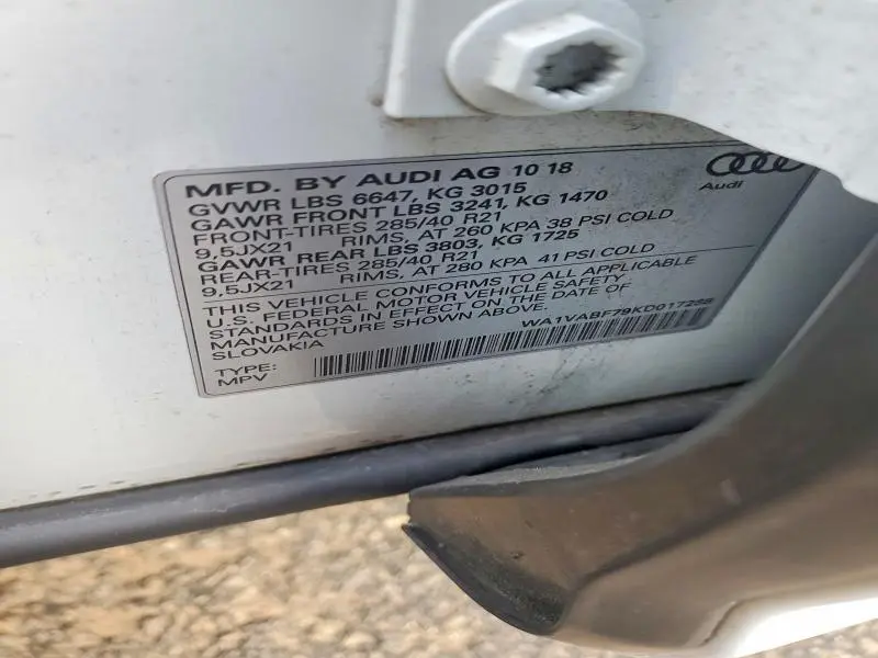 2019 AUDI Q7 PRESTIGE  