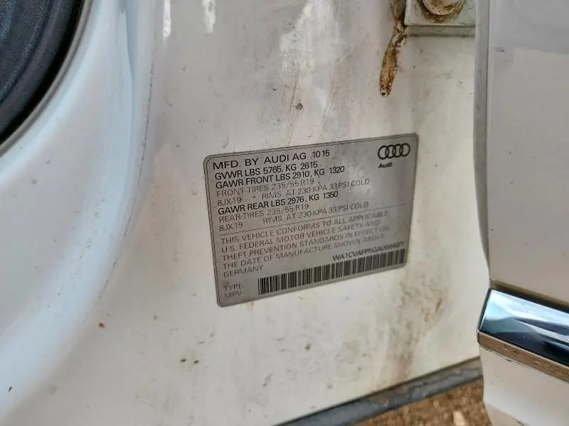 2016 AUDI Q5 TDI PREMIUM PLUS  