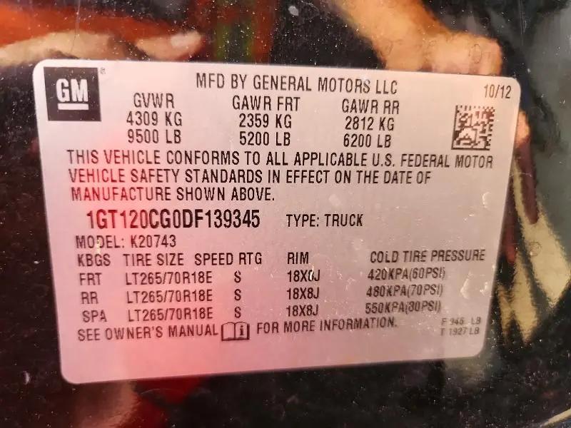 2013 GMC SIERRA K2500 SLE  