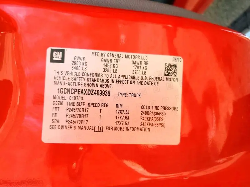 2013 CHEVROLET SILVERADO C1500  