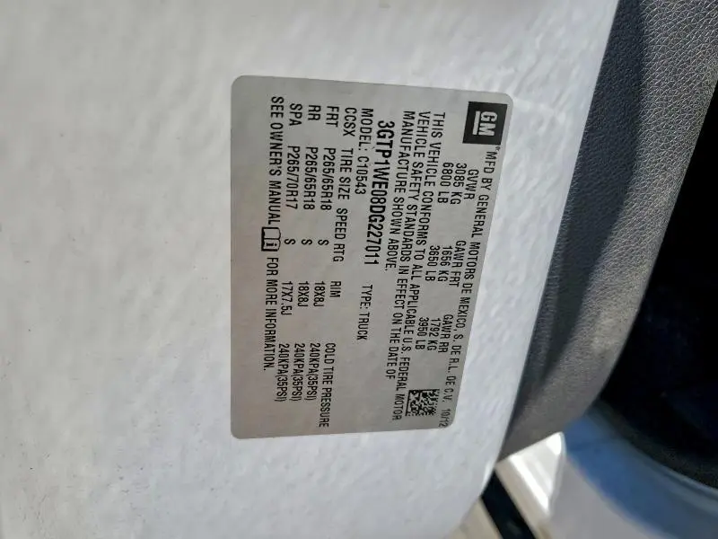 2013 GMC SIERRA C1500 SLT  