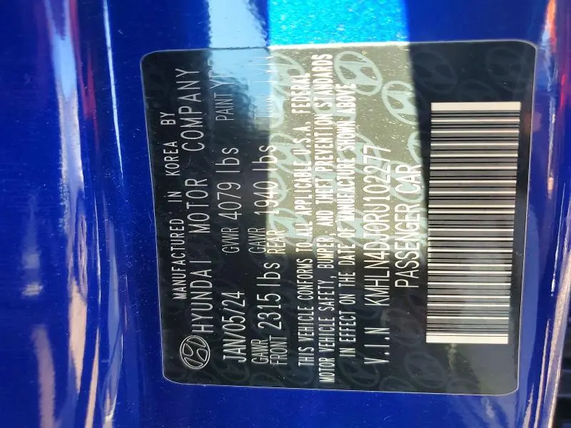 2024 HYUNDAI ELANTRA LIMITED  
