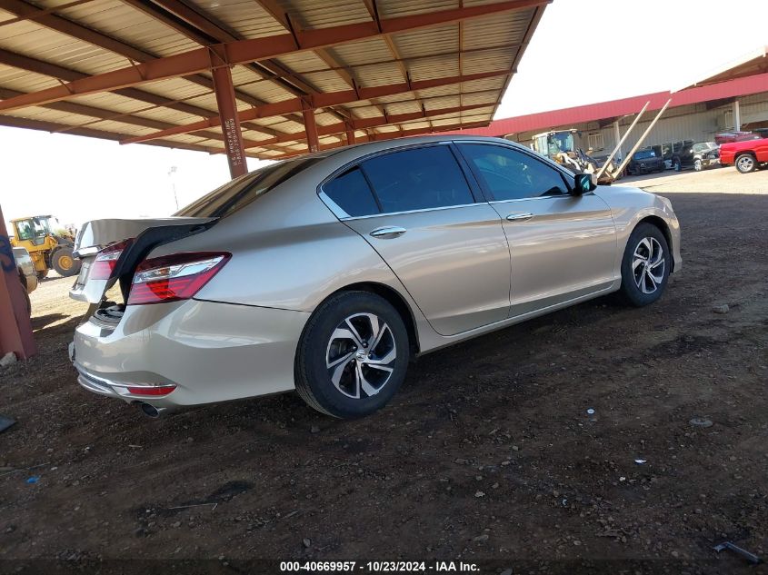 2016 HONDA ACCORD LX