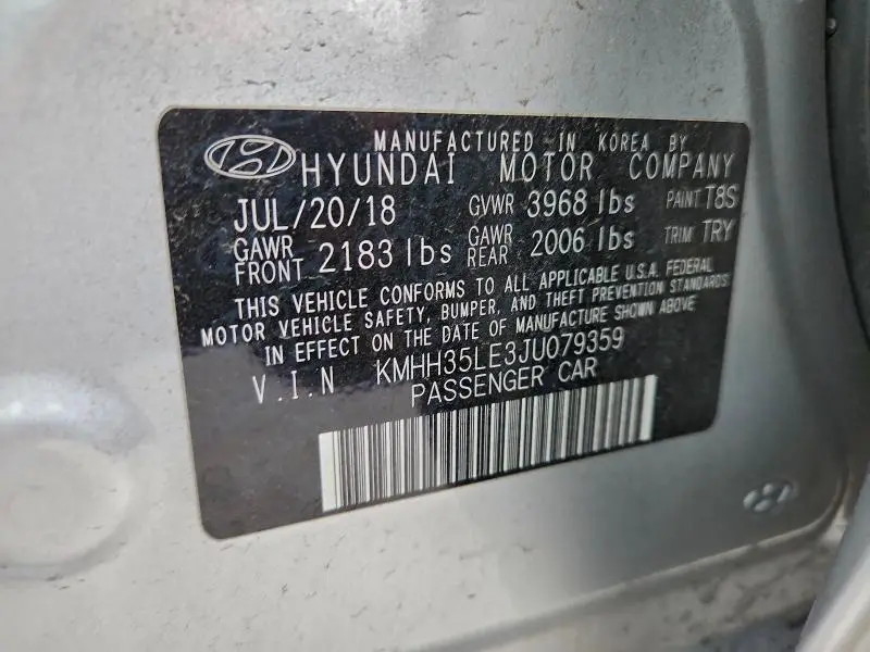 2018 HYUNDAI ELANTRA GT   