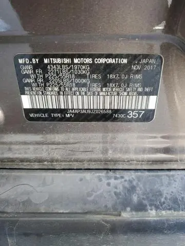 2018 MITSUBISHI OUTLANDER SPORT ES  