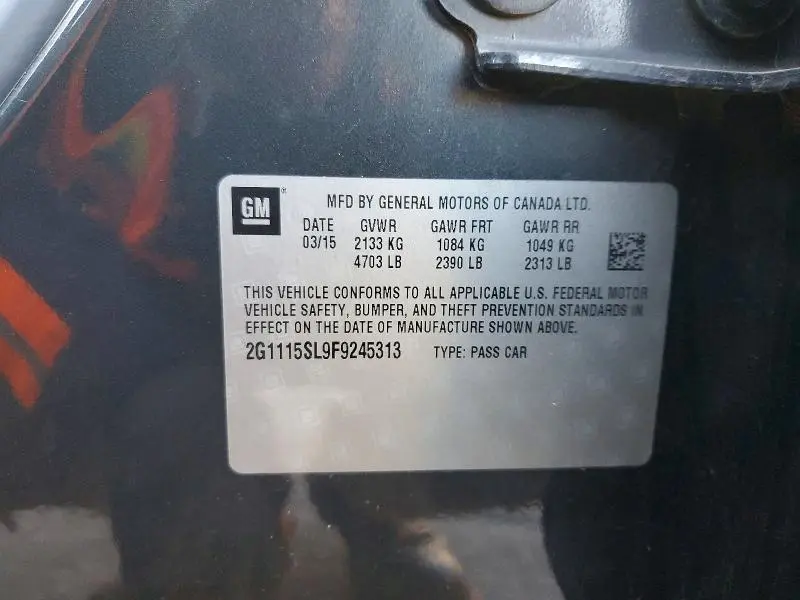 2015 CHEVROLET IMPALA LT  