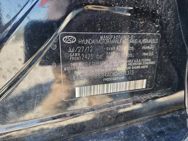 2013 HYUNDAI SONATA GLS  
