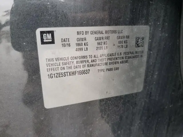 2017 CHEVROLET MALIBU LT  