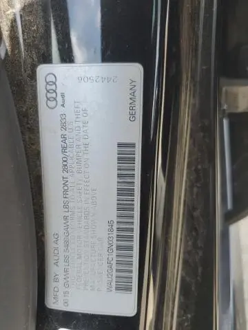 2016 AUDI A7 PRESTIGE  