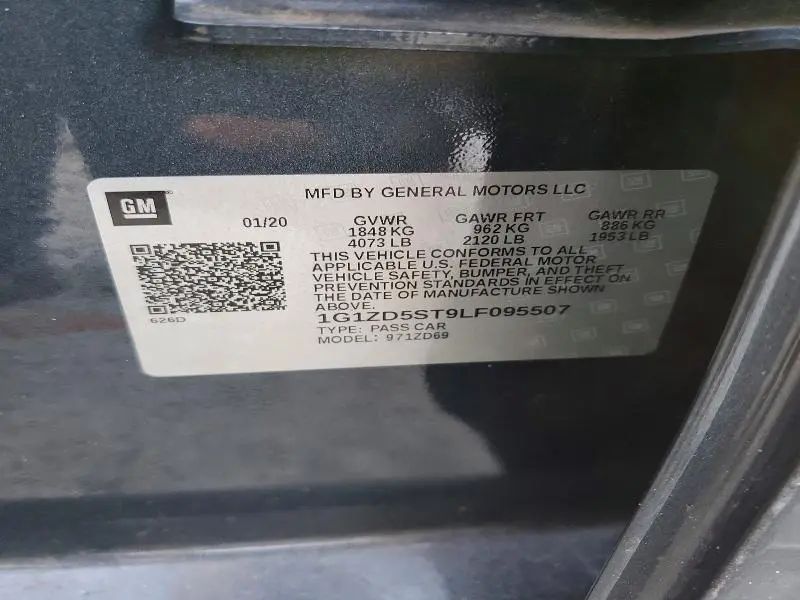 2020 CHEVROLET MALIBU LT  