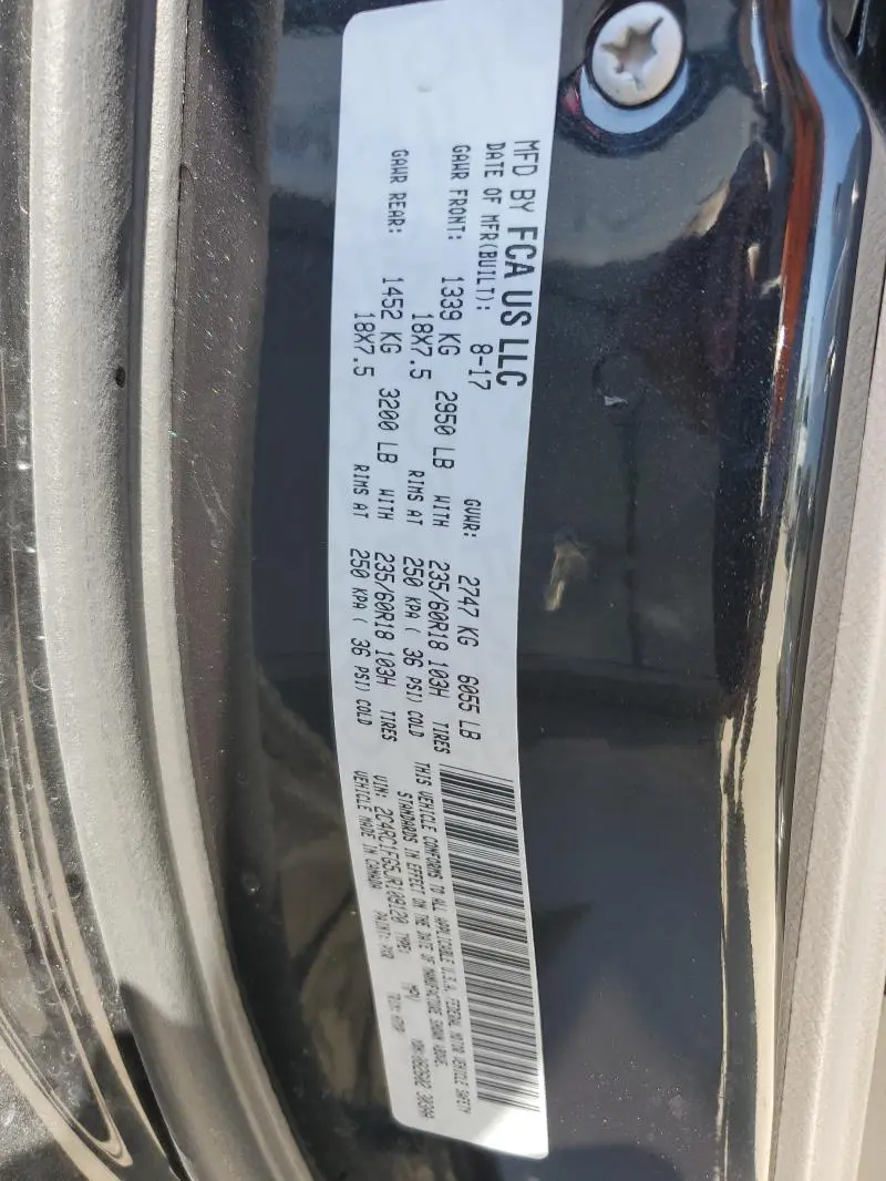 2018 CHRYSLER PACIFICA TOURING PLUS  