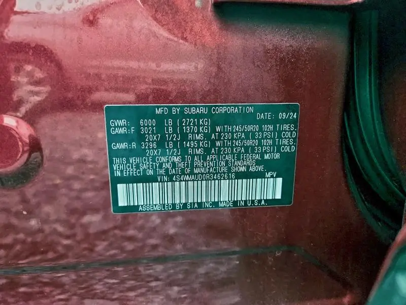 2024 SUBARU ASCENT LIMITED  