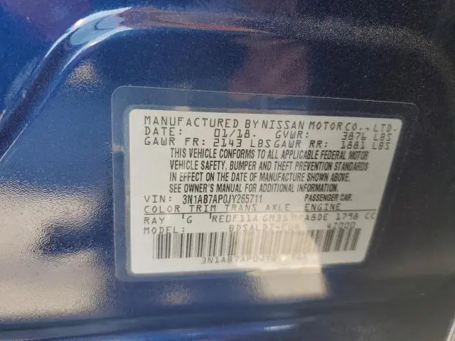 2018 NISSAN SENTRA S