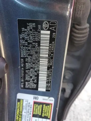 2016 TOYOTA COROLLA L  