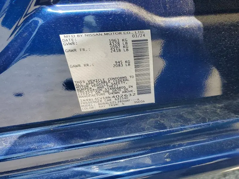 2024 NISSAN ALTIMA SR  