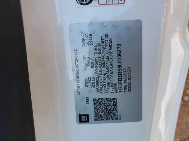 2020 CHEVROLET CAMARO LS  