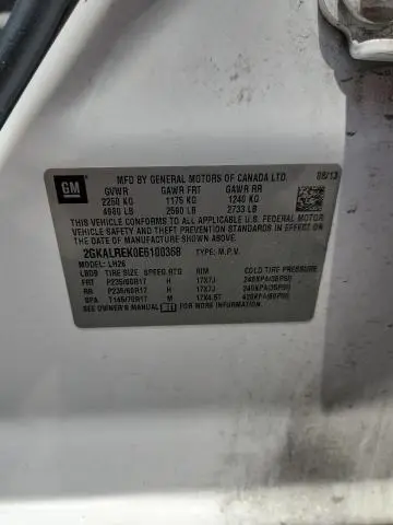 2014 GMC TERRAIN SLE  