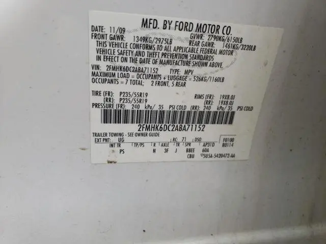 2010 FORD FLEX LIMITED