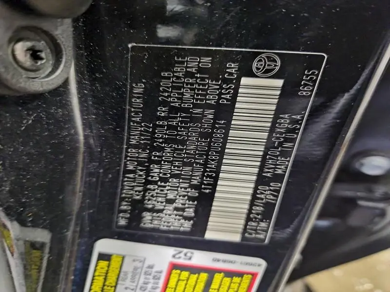 2023 TOYOTA CAMRY XLE  