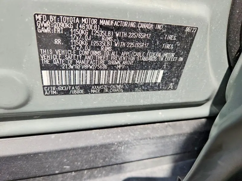 2023 TOYOTA RAV4 XLE  
