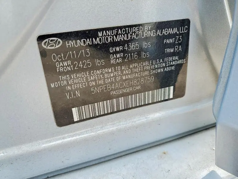 2014 HYUNDAI SONATA GLS  