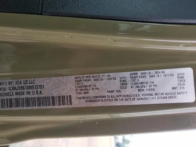 2025 JEEP WRANGLER RUBICON 4XE  