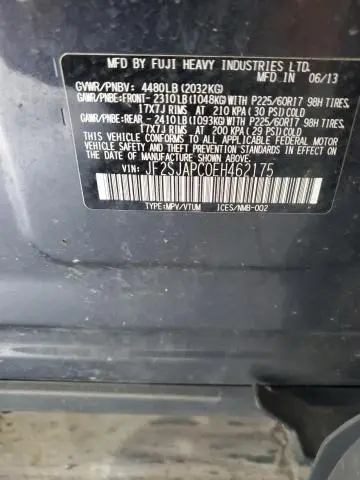 2014 SUBARU FORESTER 2.5I TOURING