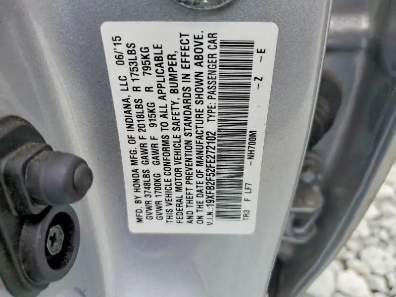 2015 HONDA CIVIC LX  
