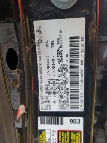 2019 TOYOTA TACOMA DOUBLE CAB  