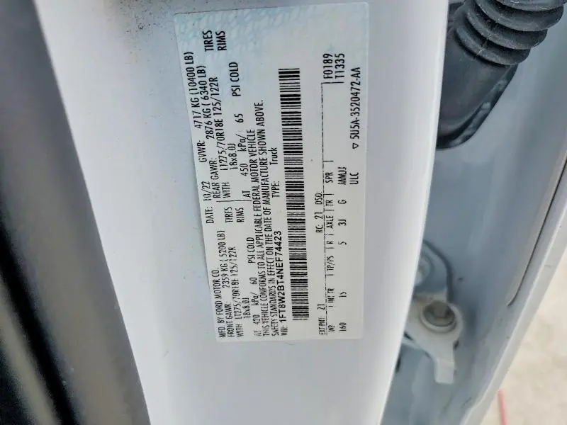 2022 FORD F250 SUPER DUTY  