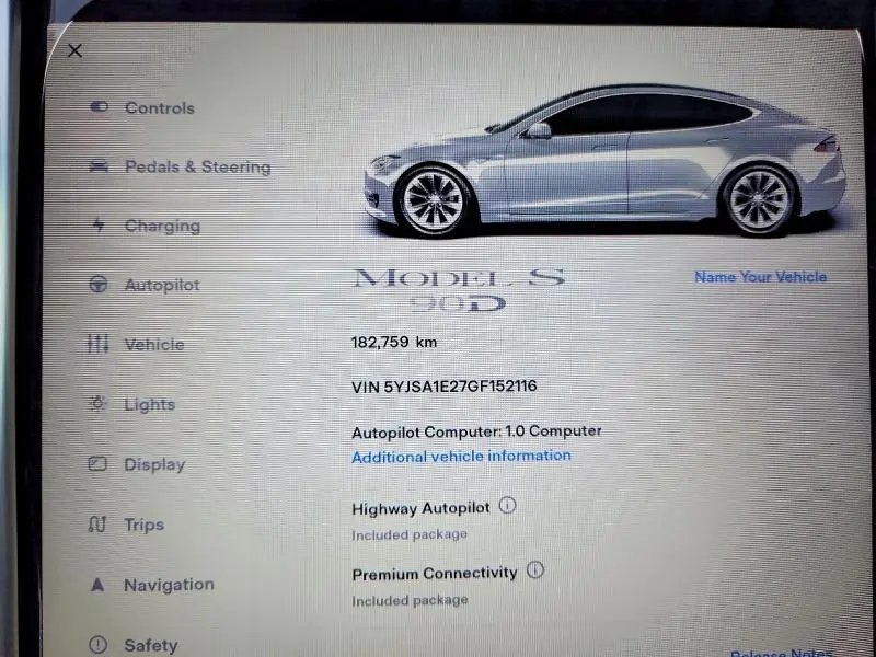 2016 TESLA MODEL S   