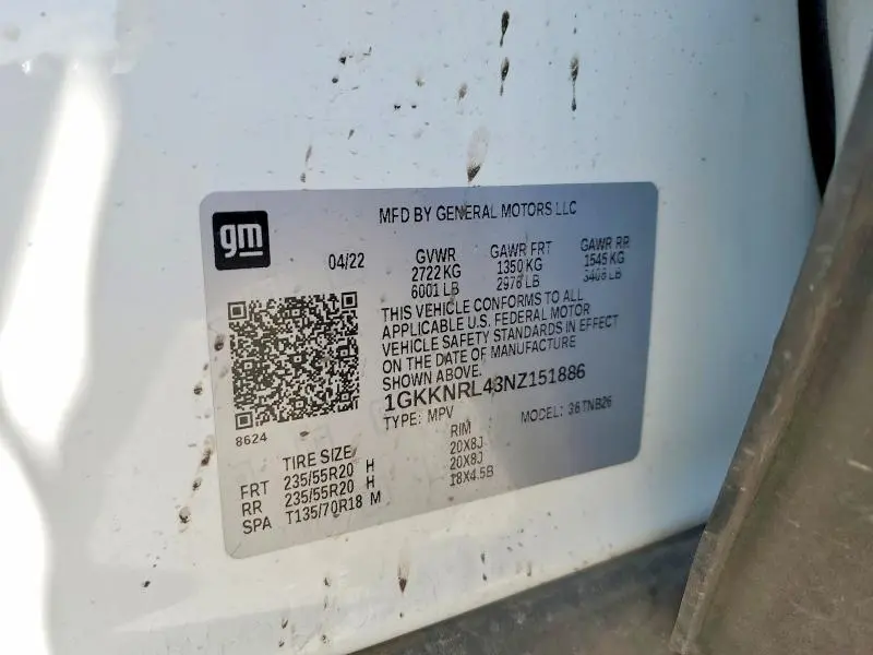 2022 GMC ACADIA SLE  